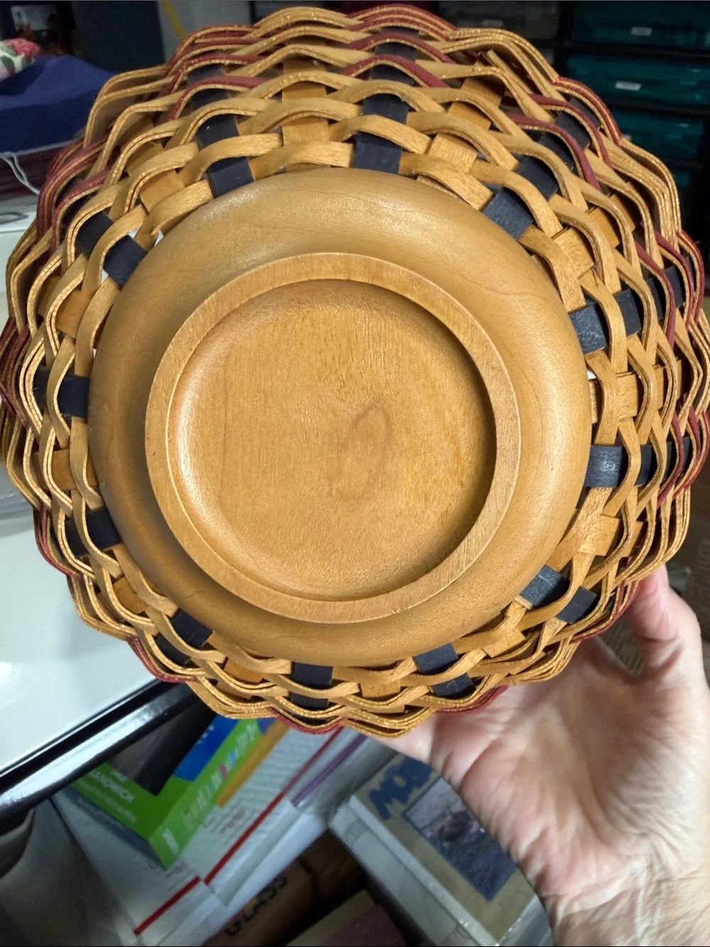 Longaberger 2004 American Bowl Basket with Bowl and Lid